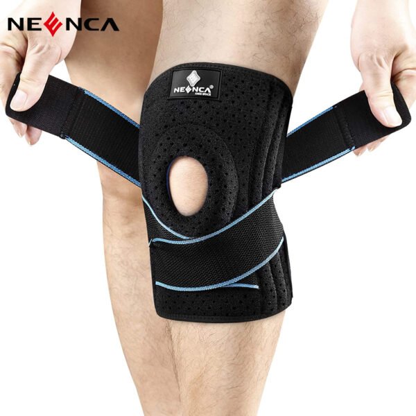 1 Piece Knee Brace Professional Sports Safety Knee Support Knee Gel Pad Guard Protector bandage Strap joelheira