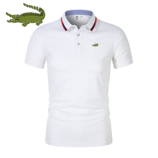 2022 Men's New Summer Printing Solid Color Polos Shirts Cotton Shorts Sleeves T Shirts Classic Fashionable Casual Sports Top