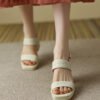 2022 New Summer Sandals Shallow Leaky Toe Slip-on Buckle High Heels Party Wedding Fashion Sexy Elegant Solid Color Sandals - Image 5