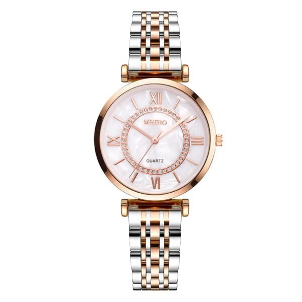 Diamond Quartz Watch Ladies Crystal Women Bracelet Watches Top Brand Steel Female Wristwatch