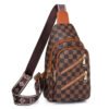 Bags for Women Newly Wax Skin Women Chest Pack Female Sling Bags Crossbody Waterproof Shoulder Casual Pu Leather Messenger Pack - Image 2