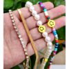 Bohemia Multilayer Smiley Pearl Rainbow Beaded Choker Necklace For Women Acrylic Fruit Heart Beads Chain Necklaces Beach Jewelry - Image 3