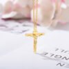 Christian Jesus Cross Necklace For Women Men Stainless Steel Chains Choker Religion Cross Pendants Jewelry Prayer Baptism Gifts - Image 5
