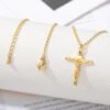 Christian Jesus Cross Necklace For Women Men Stainless Steel Chains Choker Religion Cross Pendants Jewelry Prayer Baptism Gifts - Image 6