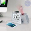 FanJu FJ3531 Projection Alarm Clock Digital Date Snooze Function Backlight Projector Desk Table Led Clock With Time Projection - Image 5
