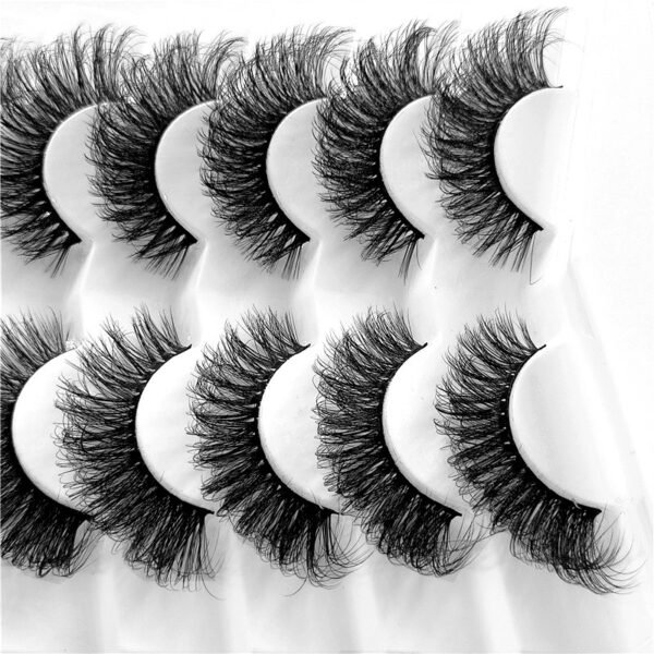 Lashes 7 Pairs 3D Faux Mink Beautiful Lashes Fluffy Soft Wispy Volume Natural long False Eyelashes Reusable Eye lashs Makeup