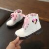 Mickey Kids Shoes Autumn Winter Baby Boots Fashion Leather Snow Boots Non-slip Casual Boys Sport Shoes Girls Short Boot Sneakers - Image 3