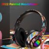 New Painted Headphone Bluetooth Headset Wireless Earphones Stereo Foldable Sport Earphone Microphone Headset Handfree MP3 Player - Image 2