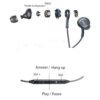 Samsung Galaxy S8 s9 S10 Smartphone headphone Samsung Earphones EO-IG955 3.5mm In-ear with Microphone Wire Headset for AKG - Image 2
