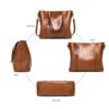 Shoulder Bags for Women Oil Wax Leather Handbag Tote Crossbody Bag Women Luxury Handbag Women Bags Designer Handbag High Quality - Image 6