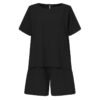 Two Piece Matching Set ZANZEA Summer Casual Tracksuit Women's Shorts Suits Streetwear Short Sleeve Shirt Tops Loose Mini Shorts - Image 5