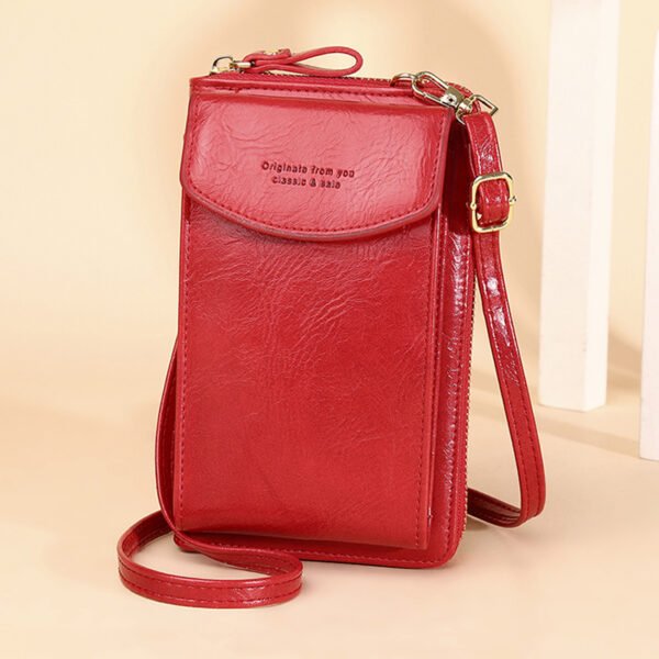 Woman's Crossbody Bags Phone Shoulder Wallet Girl's Mini Purse PU Leather Female Handbag