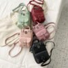 Women's Bag New Portable Double-layer Messenger Small Square Bag Mini Mobile Phone Handbags Designer Bag for Women - Image 2
