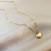 XIYANIKE 316L Stainless Steel Gold Color Love Heart Necklaces For Women Chokers 2021Trend Fashion Festival Party Gift Jewelry - Image 6