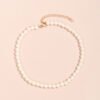 YWZIXLN 2021 Trend Elegant Jewelry Wedding Big Pearl Necklace For Women Fashion White Imitation Pearl Choker Necklace N0179 - Image 2