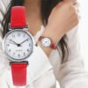 Classic Women's Casual Quartz Female Leather Band Strap Watch Round Analog Clock Wrist Watches Elegant Watches - Image 4