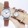 Classic Women's Casual Quartz Female Leather Band Strap Watch Round Analog Clock Wrist Watches Elegant Watches - Image 5
