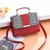 2022  New Women's Tote Bag Fashion Plaid Small Square Ladies Pu Trend Handle Bag - Image 3