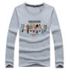 High Quality 2022 New Arrivals T-Shirts For Men 100% Cotton Graphic T-Shirts Long Sleeve T Shirt Long Sleeve Tshirt Mens - Image 2