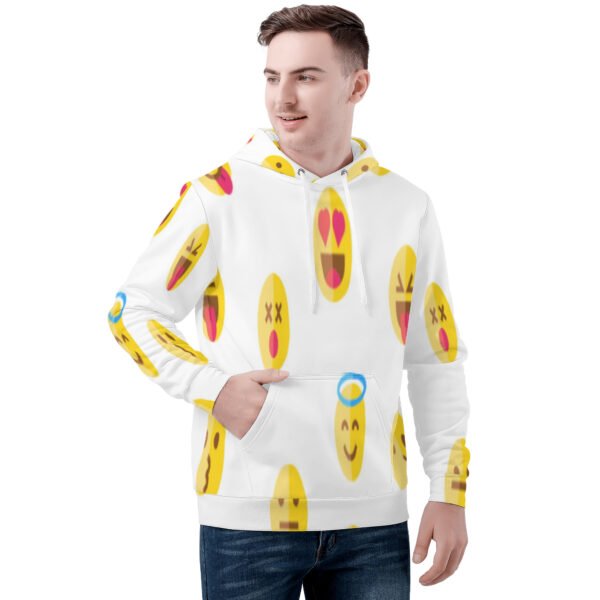 Men's All Over Print Hoodie/ Smiley Face