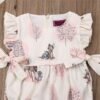 0-24M Summer Clothing Baby Girl Deer Flower Cotton Soft Romper Girls Jumpsuit Fashion Infant Clothes - Image 4