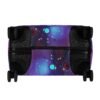 Polyester Luggage Cover -- Purple And Black Painted Print Design - Image 5