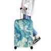 Polyester Luggage Cover-- Blue And White Acrylic Painting Design - Image 2