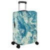 Polyester Luggage Cover-- Blue And White Acrylic Painting Design - Image 4