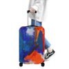 Polyester Luggage Cover -- Red And Blue Colorful Printed Design - Image 2