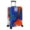 Polyester Luggage Cover -- Red And Blue Colorful Printed Design - Image 4