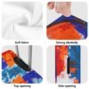 Polyester Luggage Cover -- Red And Blue Colorful Printed Design - Image 6