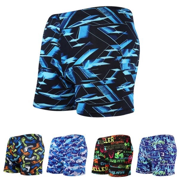 Men's Swimming Trunks Large Size Loose Anti-embarrassment Adult Hot Spring Pants Flat Corner Swimming Trunks