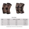 1Pc Copper Knee Brace Stretch Knitted Breathable for Arthritis Pain and Knee Sleeve for Home Gym Workout and Outdoor Sports - Image 6
