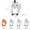 1pc Animals Silicone Baby Teether Cartoon Panda Fox Unicorn Food Grade Tiny Rod Rodent Baby Chew Molar Nursing Teething Teethers - Image 3