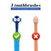 Dog Toothbrush Soft Pet Cat Toothbrush withThree Sided Dogs Rubber Tooth Brush Bad Breath Tartar Teeth Tool Pet Accessories - Image 3