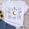 Ladies Clothing Peace Flower Lovely Trend Short Sleeve Fashion Clothes Graphic T Shirt Summer Tee Women T-shirt Female Top - Image 5
