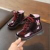 Mickey Kids Shoes Autumn Winter Baby Boots Fashion Leather Snow Boots Non-slip Casual Boys Sport Shoes Girls Short Boot Sneakers - Image 6