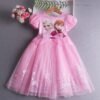 New Frozen Elsa Dress Girls Summer Dress Princess Cosplay Costume Dresses for Kids Christmas Birthday Fancy Party Vestidos - Image 3