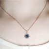 Real 925 Sterling Silver Jewelry Sets London Blue Topaz Created Gemstone For Women Birthday Wedding Fine Jewelry Rose Gold Plate - Image 5