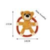 Cotton Rope Pet Dog Throw Toys Cartoon Duck Pig Small Medium Dogs Squeaker Chew Training Toy Durable Outdoor Dog Toy Flying Disc - Image 2