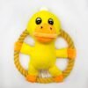 Cotton Rope Pet Dog Throw Toys Cartoon Duck Pig Small Medium Dogs Squeaker Chew Training Toy Durable Outdoor Dog Toy Flying Disc - Image 5