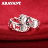 925 Silver Hollow Hoop Earring For Women Fashion Wedding Jewelry - Image 2