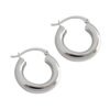 Round Circle Women 925 Stamp Hoop Earrings for Women Gold/Silver Color Earrings Jewelry Gifts - Image 3