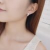 Top Sale 925 Sterling Silver Needle Earrings for Women's Wedding Fashion High Quality Jewelry Crystal Zircon Flower Cute Stud - Image 5
