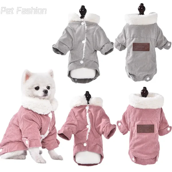 Dog Clothes Autumn Winter Puppy Pet Dog Coat Jacket For Small Medium Dogs Thicken Warm Chihuahua Yorkies Clothes Pets Clothing