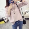 Fashion Hairy Turtleneck Sweater Women Autumn Winter Long Sleeve All Match Pullover Korean Street Casual Solid Knitted Jumper - Image 2