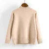 Fashion Hairy Turtleneck Sweater Women Autumn Winter Long Sleeve All Match Pullover Korean Street Casual Solid Knitted Jumper - Image 4