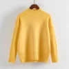 Fashion Hairy Turtleneck Sweater Women Autumn Winter Long Sleeve All Match Pullover Korean Street Casual Solid Knitted Jumper - Image 5