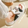 Hot Sale Women Milk Cow Linen Slippers Four Seasons Men Indoor Sandals Adults Cartoon Slides Couples Cute Breathable Home Shoes - Image 5