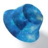 Sky Printed Blue Double-Side Printing Bucket Hat-eb81 - Image 3